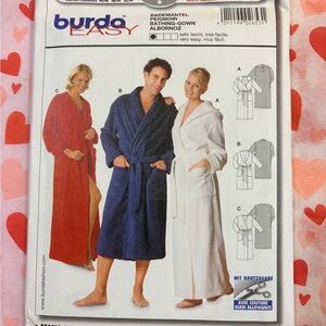 Burda 2653 BN UNCUT Easy Bathrobe Sewing Pattern